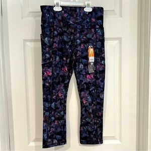 Avia Women Capri Leggings Size S 4/6 NWT Pockets Colorful Athletic Athleisure